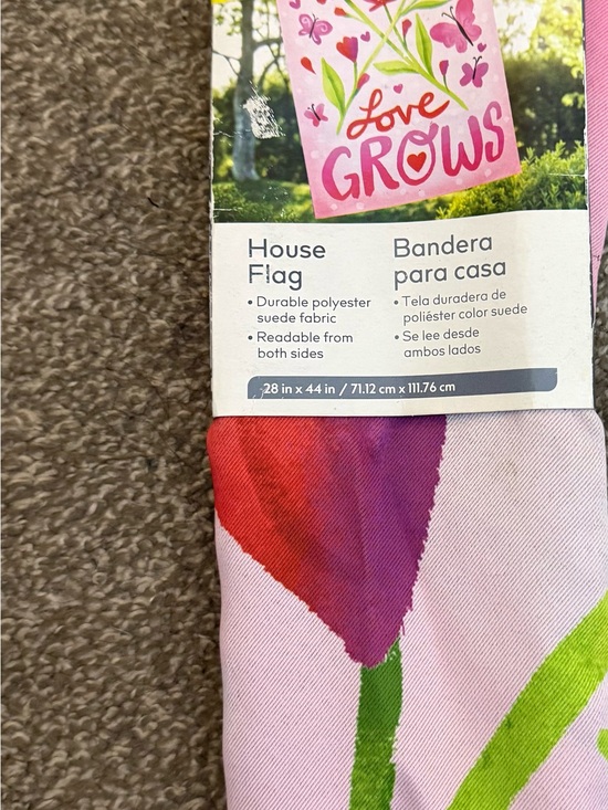Other - NWT Love Grows Butterfly Floral House Flag 28x44 Spring Garden Decor